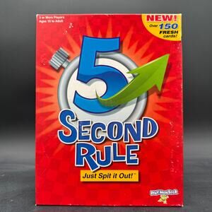 5 Five Second Rule Just Spit it Out Board Game Complete NIB
